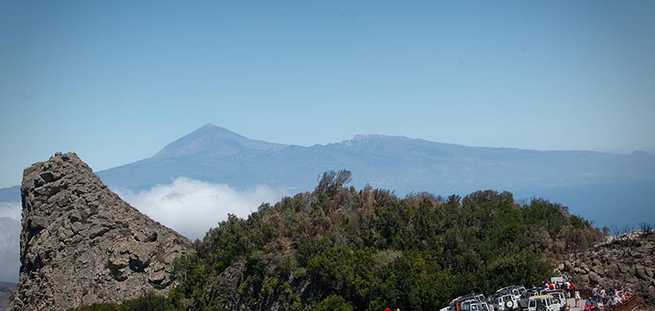 Vue du Teide depuis La Gomera lors de l'excursion en jeep